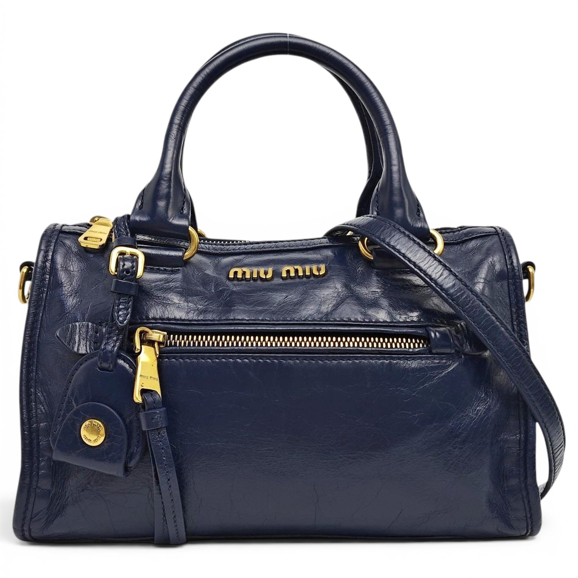 Vitello leather crossbody bag