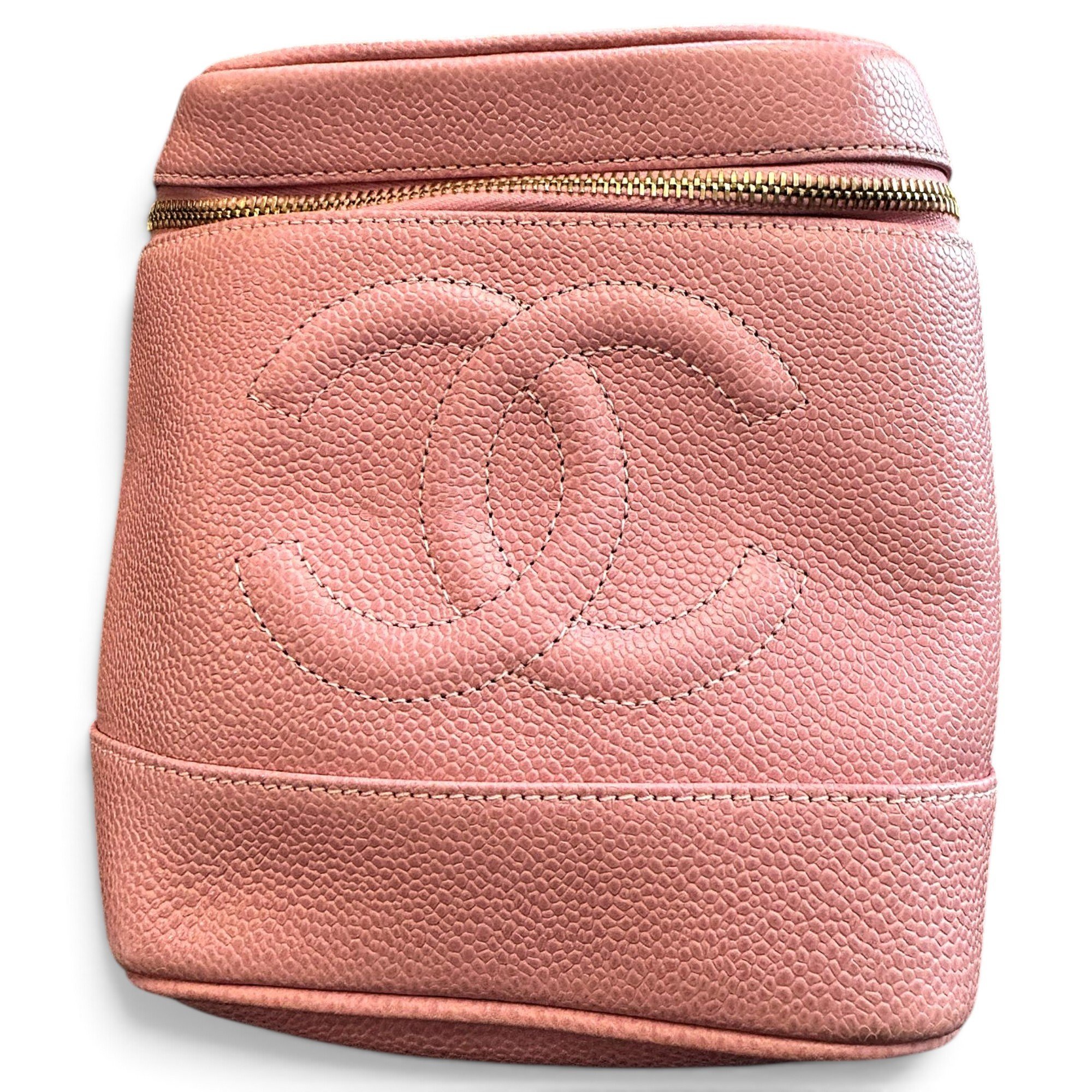 Vanity leather handbag