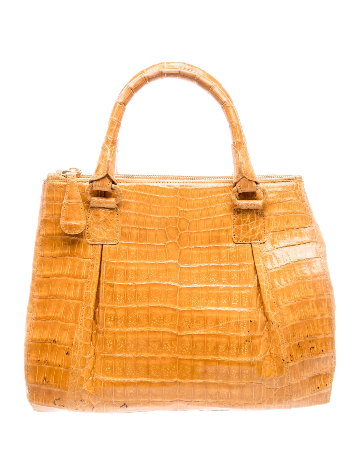 Crocodile Top Handle Bag