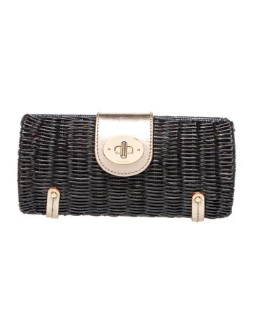 Kate Spade Wicker Clutch