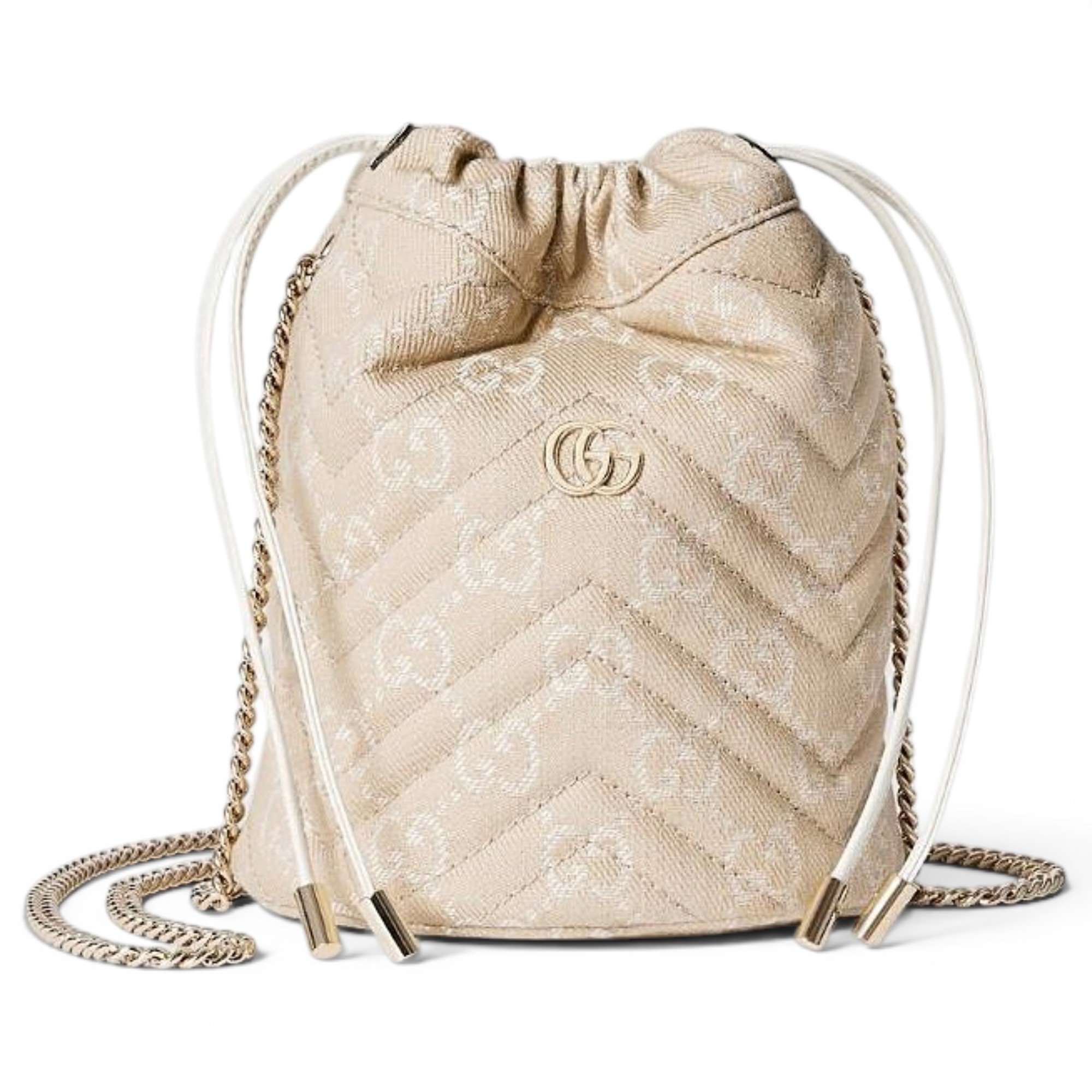 GG Marmont Chain Bucket cloth crossbody bag