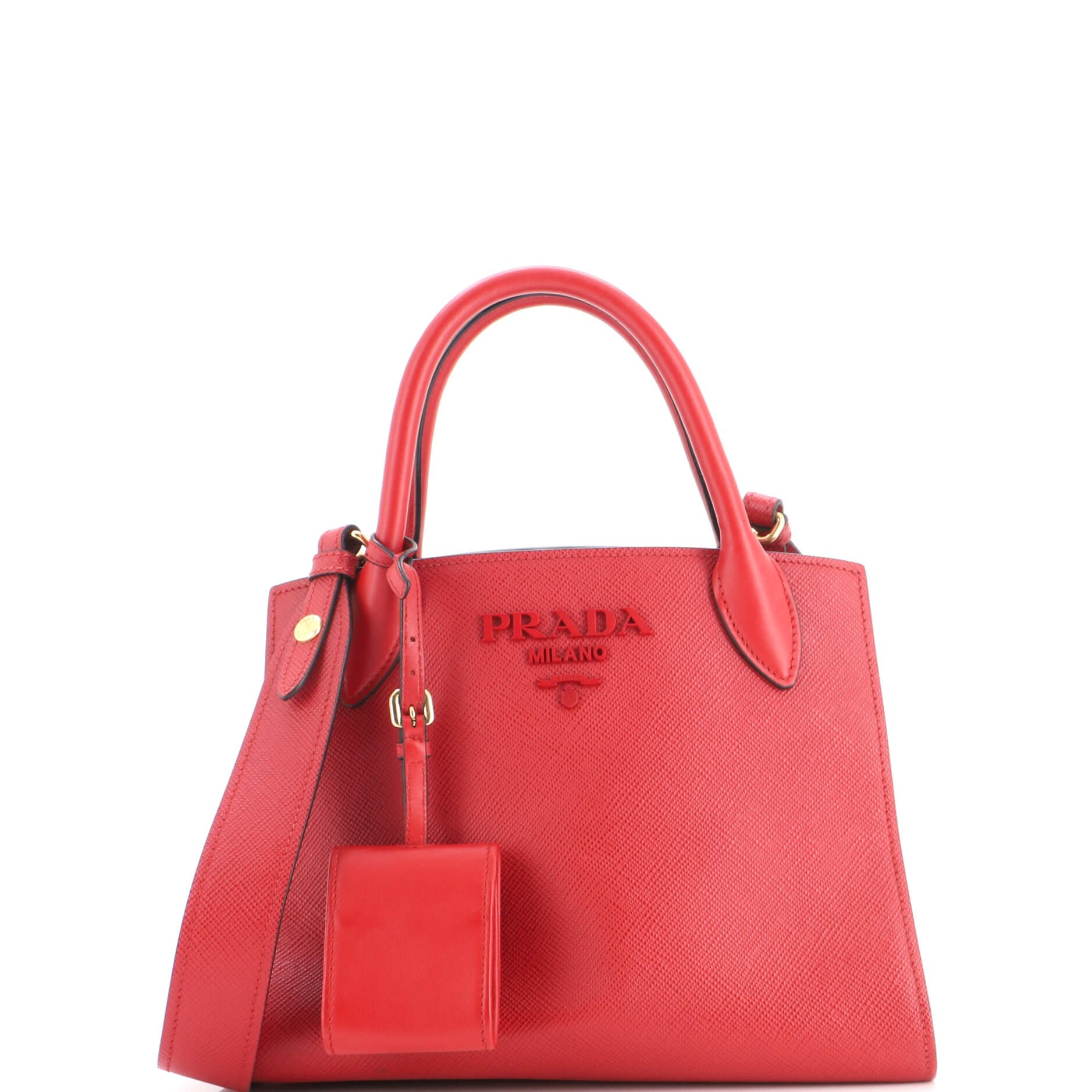 Monochrome Tote Saffiano with City Calf Small
