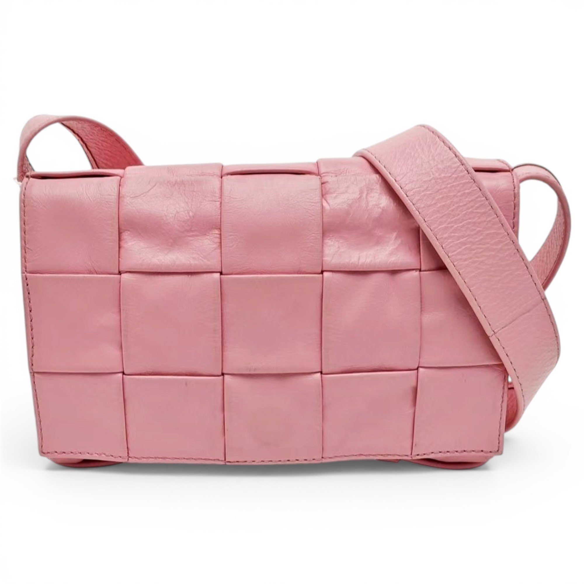 Cassette leather handbag