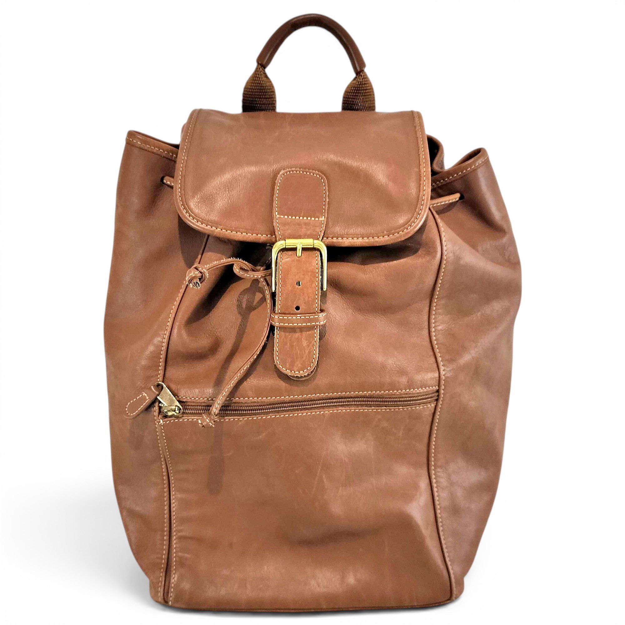 Leather backpack
