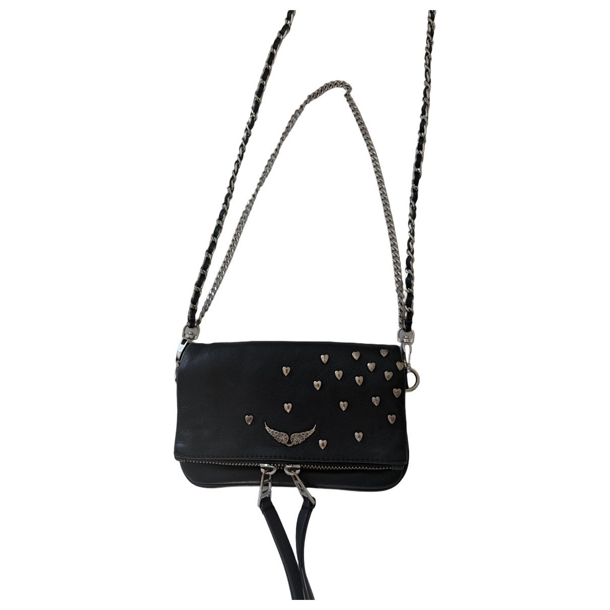 Rock leather crossbody bag
