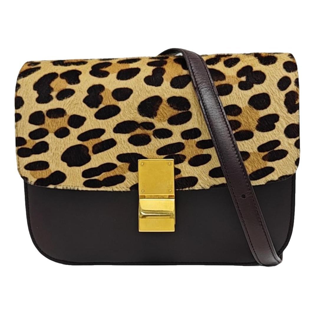 Classic pony-style calfskin crossbody bag