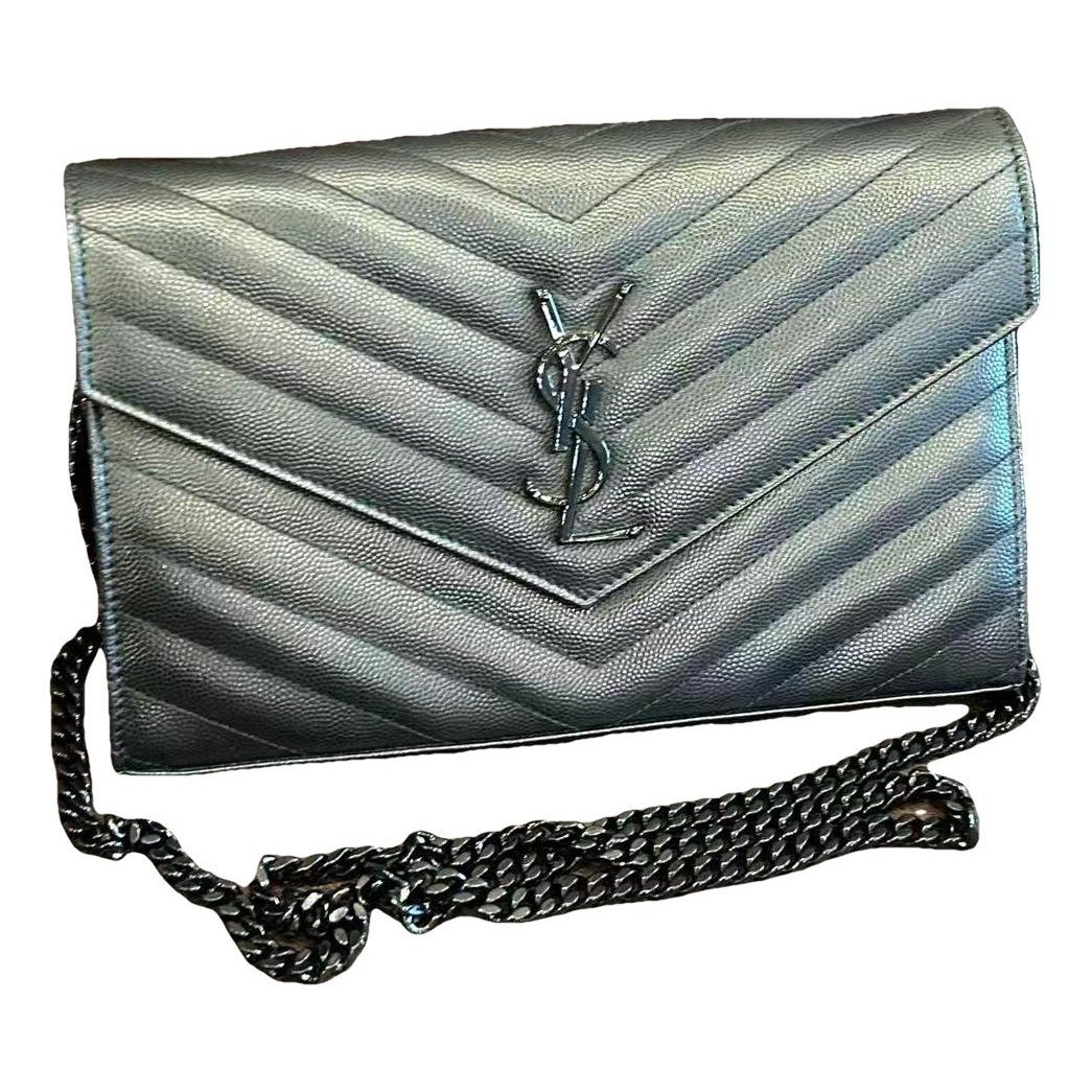 Portefeuille enveloppe leather crossbody bag