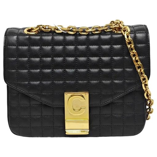 Black Belt leather handbag