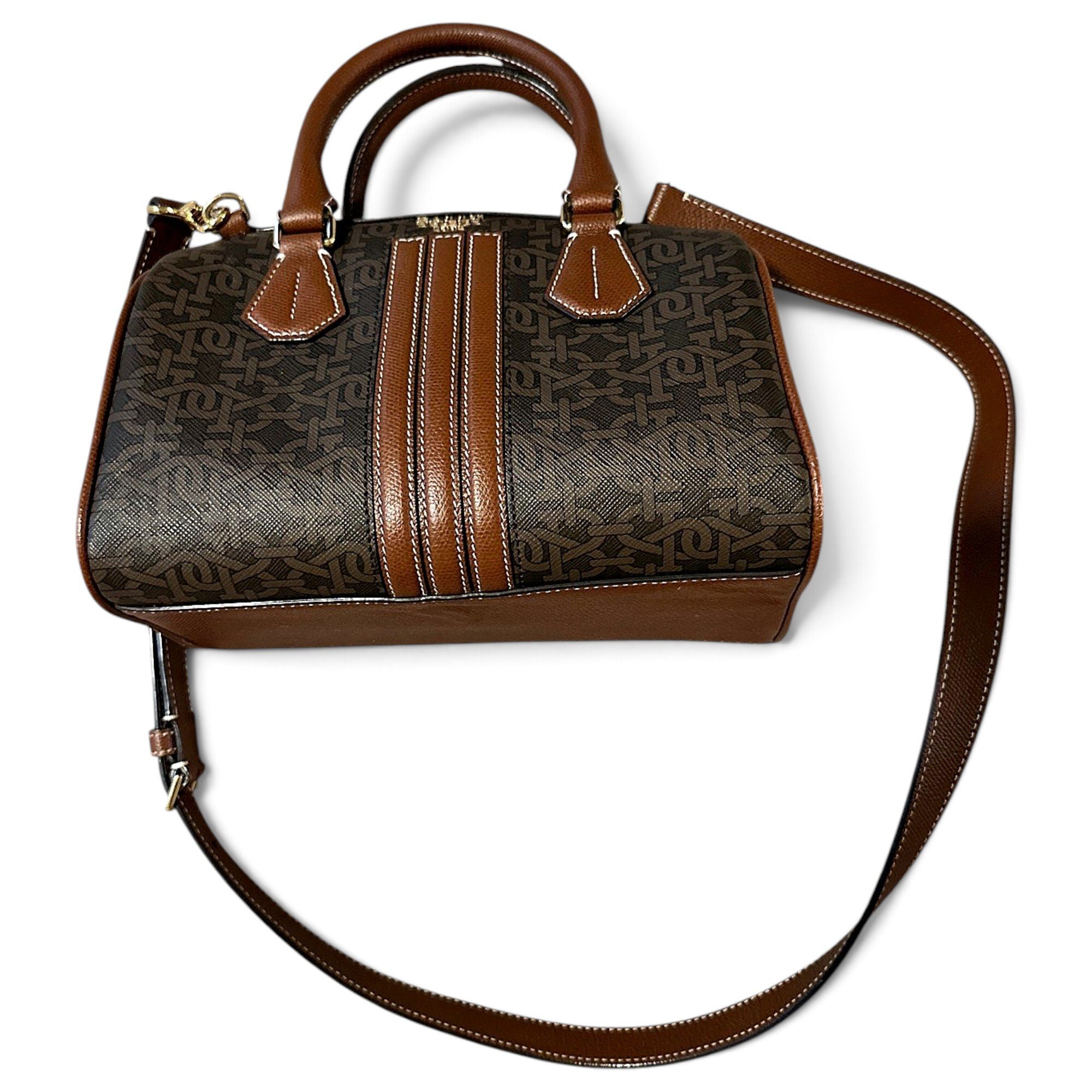 Leather bowling bag
