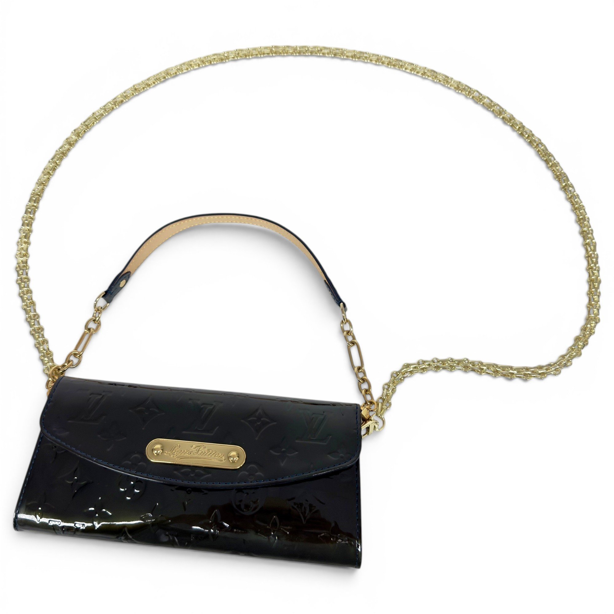Sunset Boulevard patent leather handbag