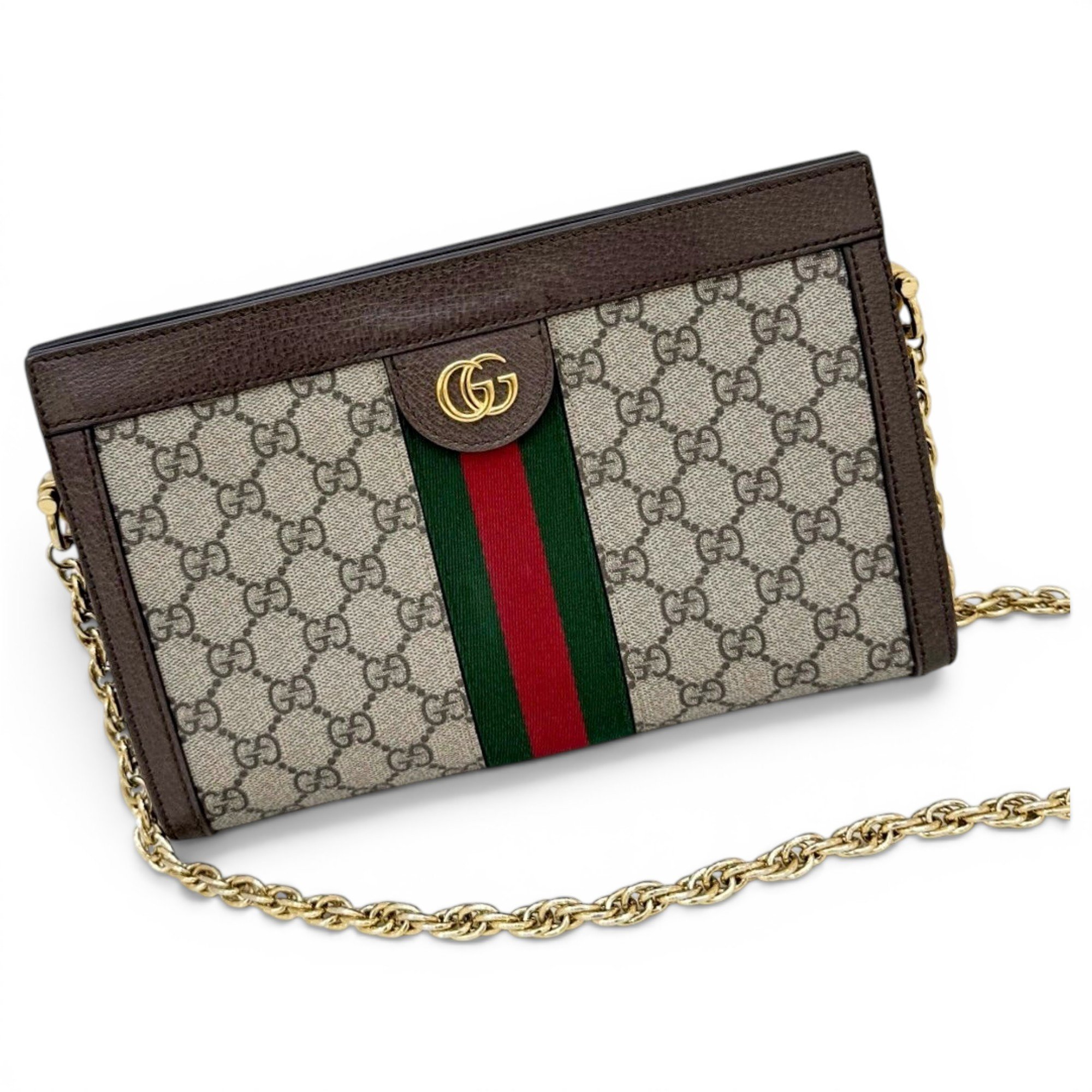 Ophidia Chain leather handbag