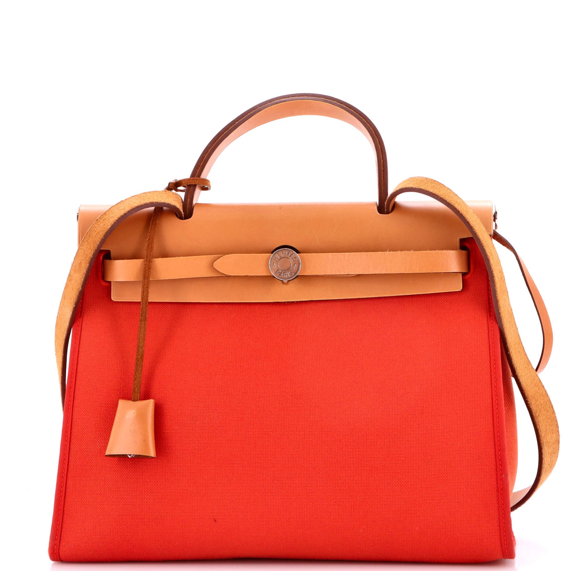 Hermes Herbag Zip Leather and Toile 31
