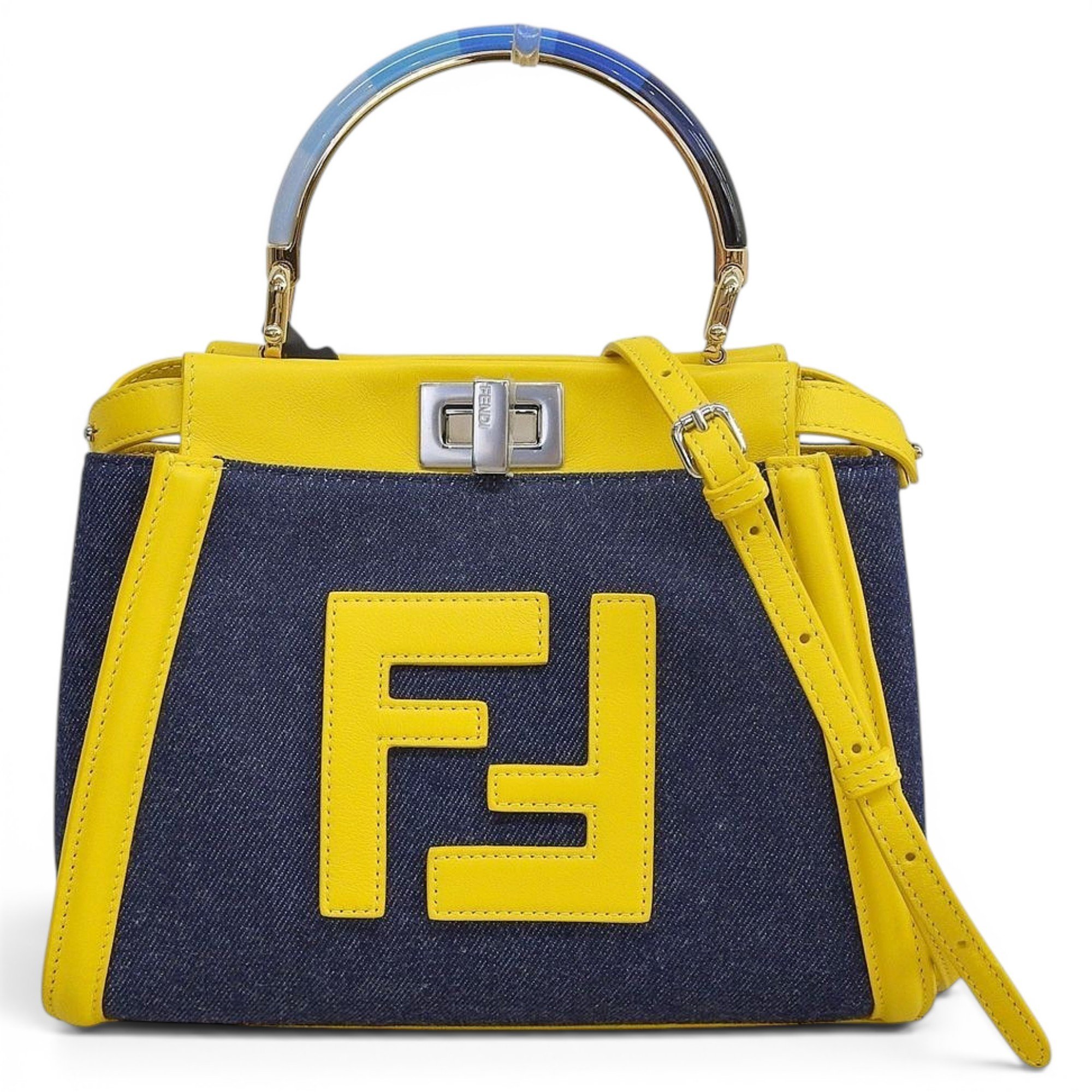 Peekaboo leather handbag