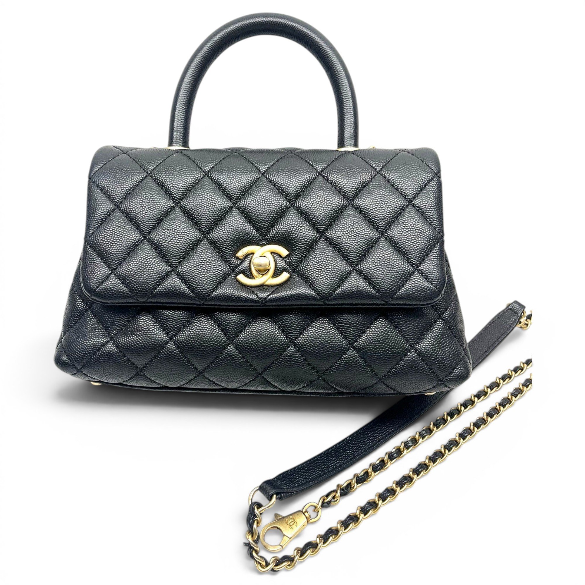 Coco Handle leather handbag