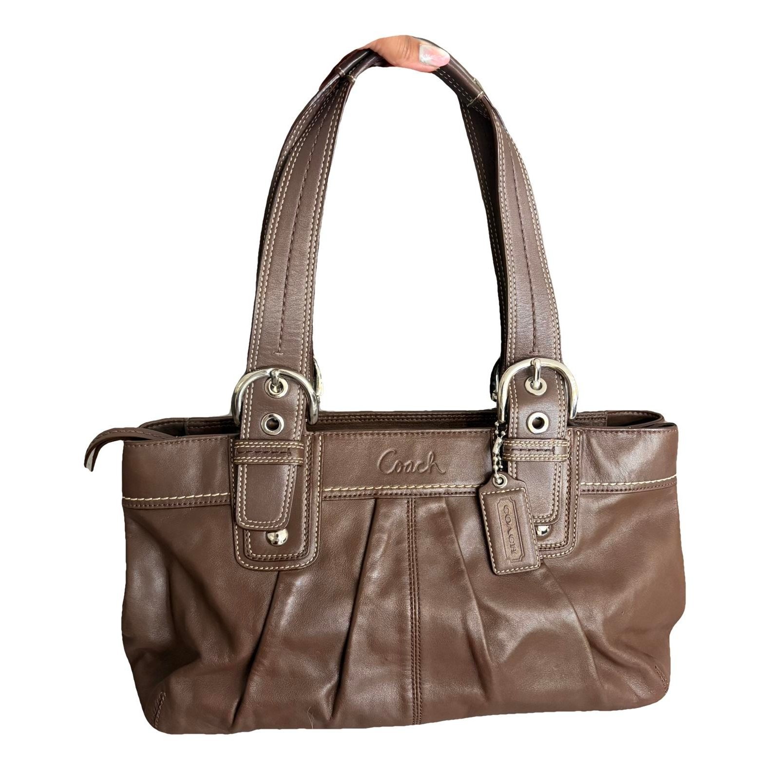 Leather handbag