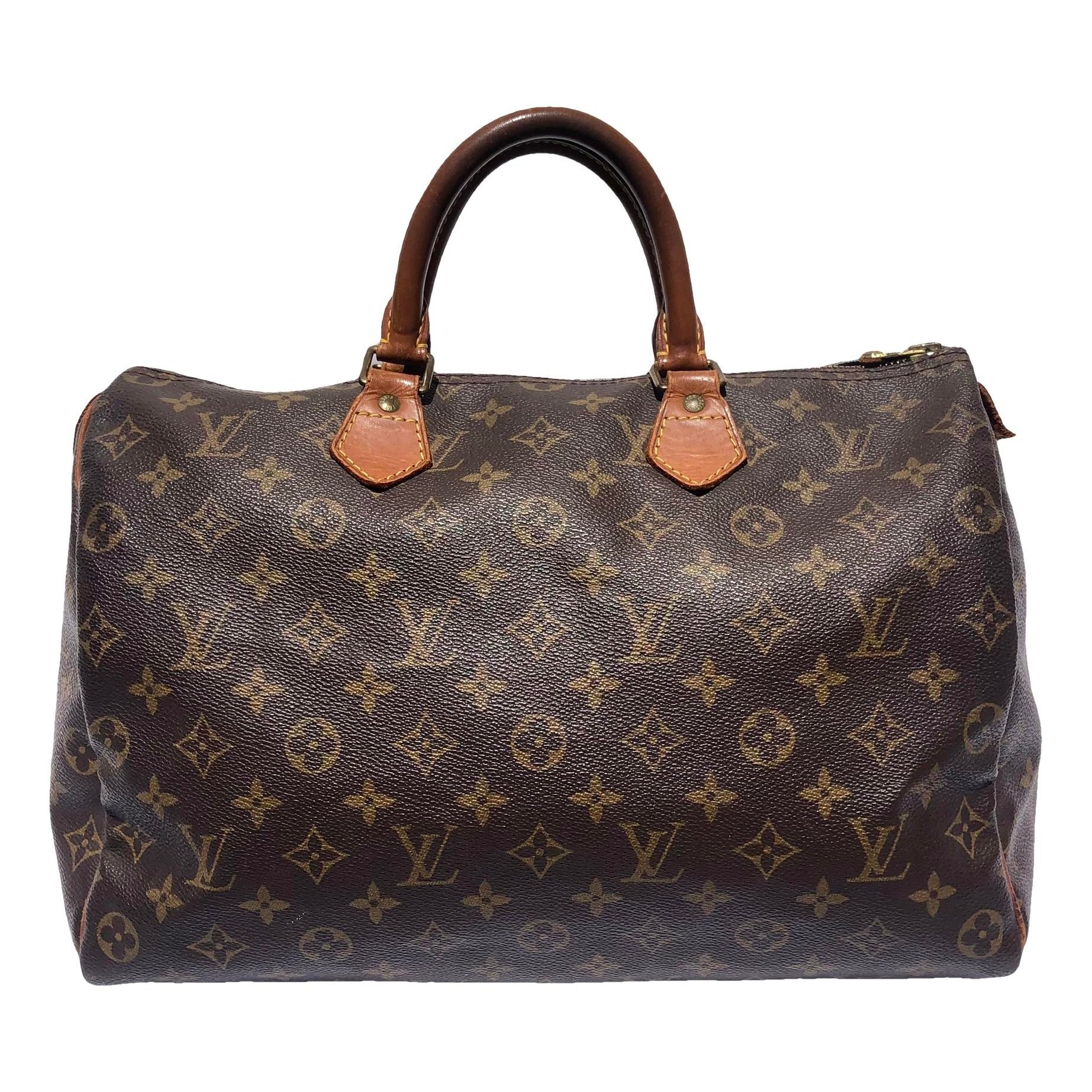 Speedy leather handbag