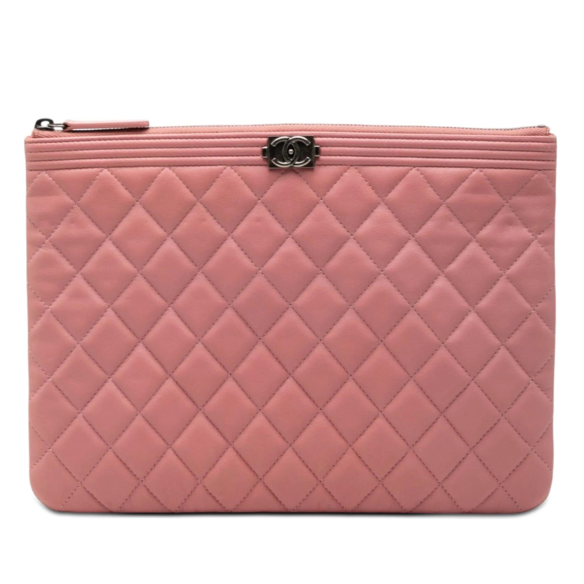Boy leather clutch bag
