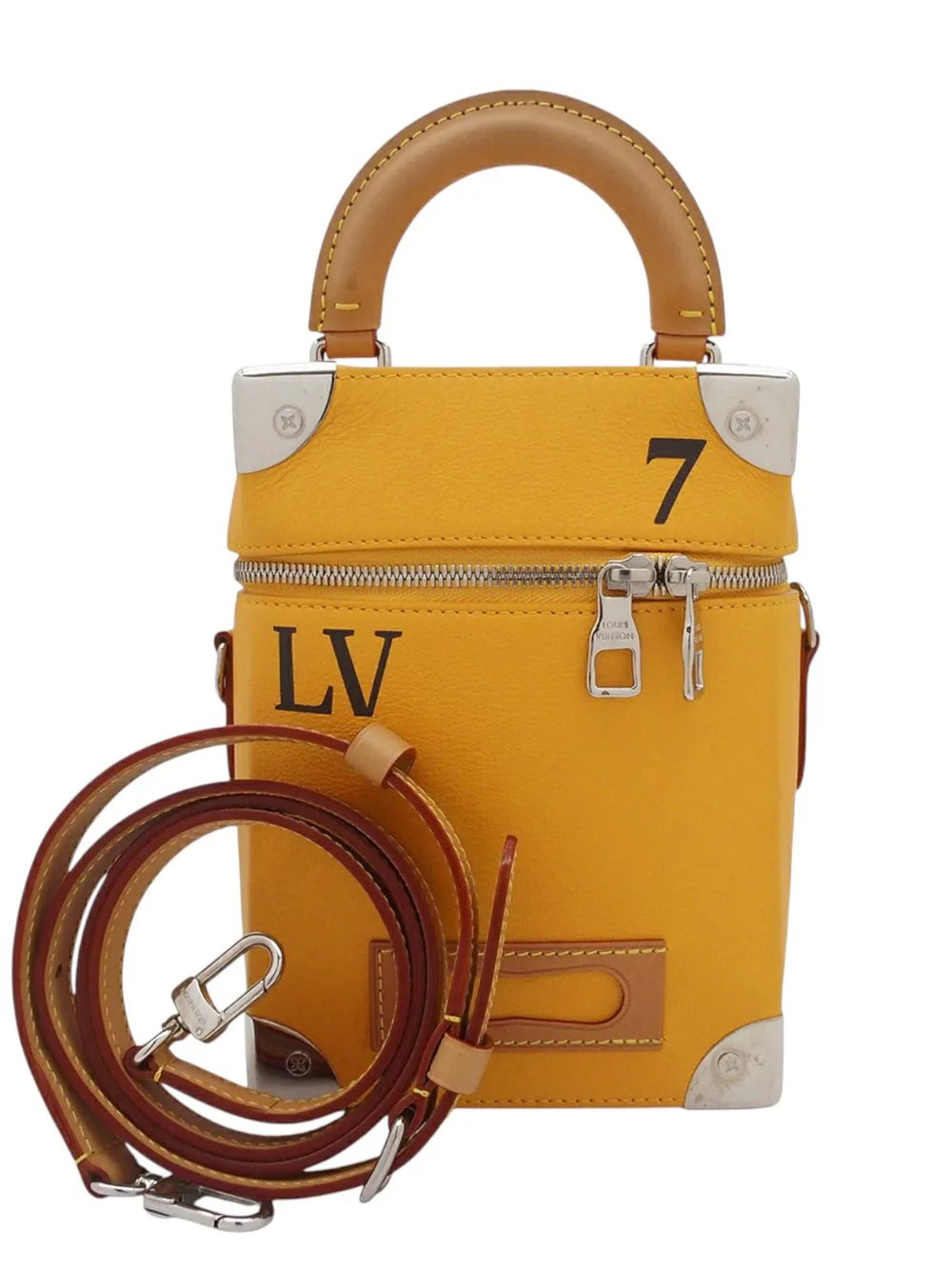 2022 Leather Vertical Box Trunk satchel