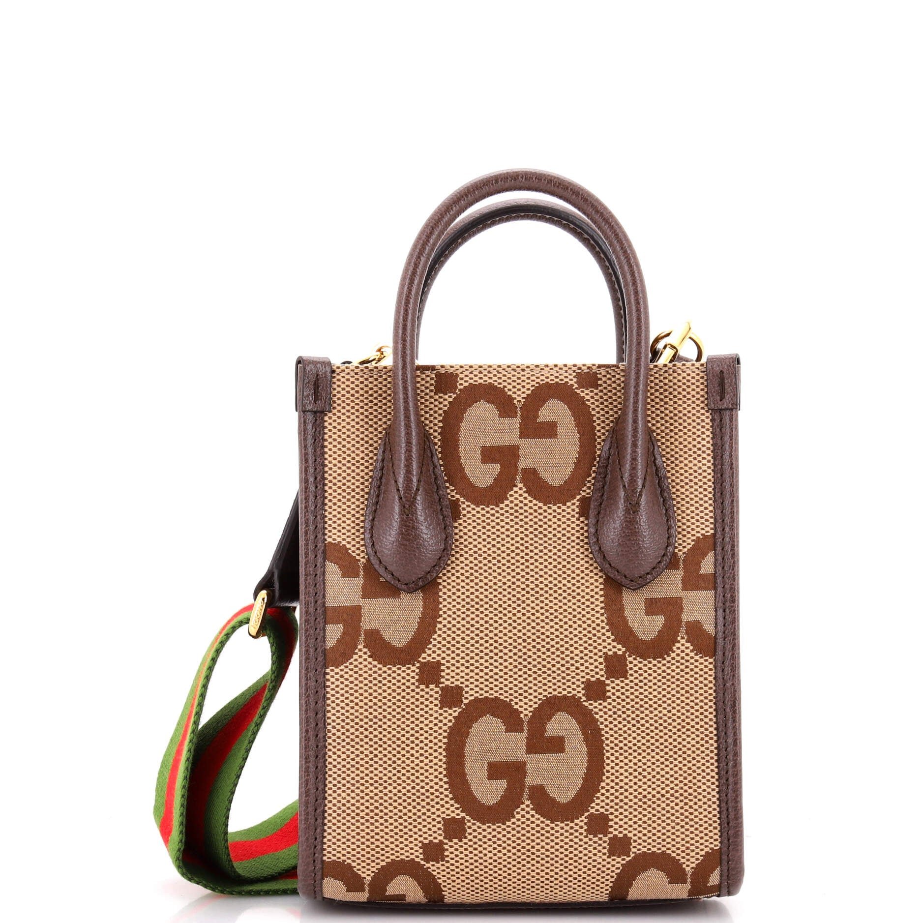 Vertical Tote Jumbo GG Canvas Mini