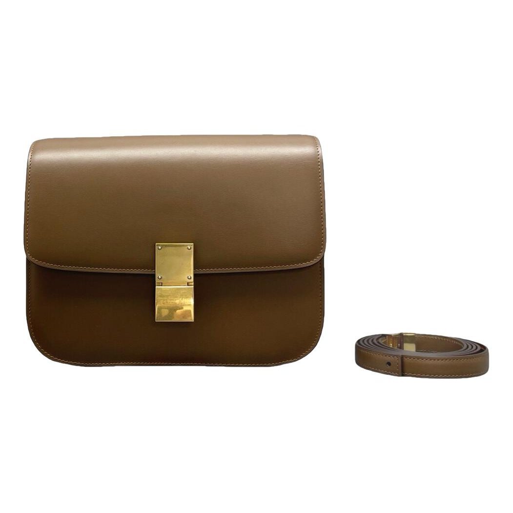 Classic leather crossbody bag