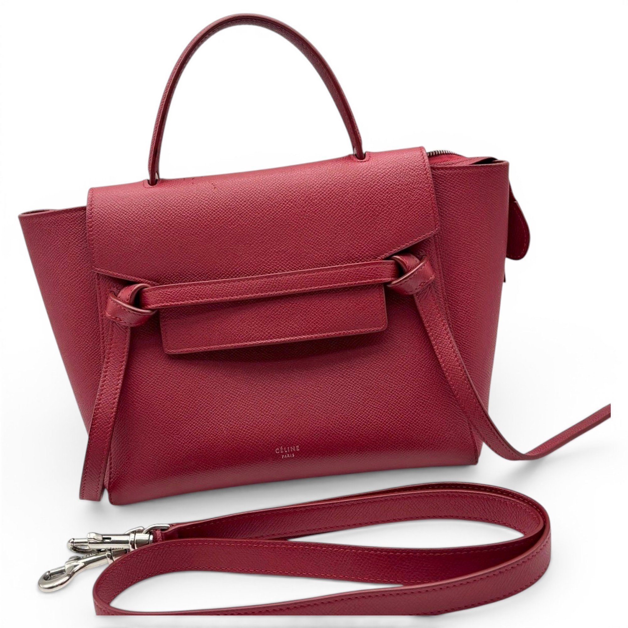 Belt leather handbag