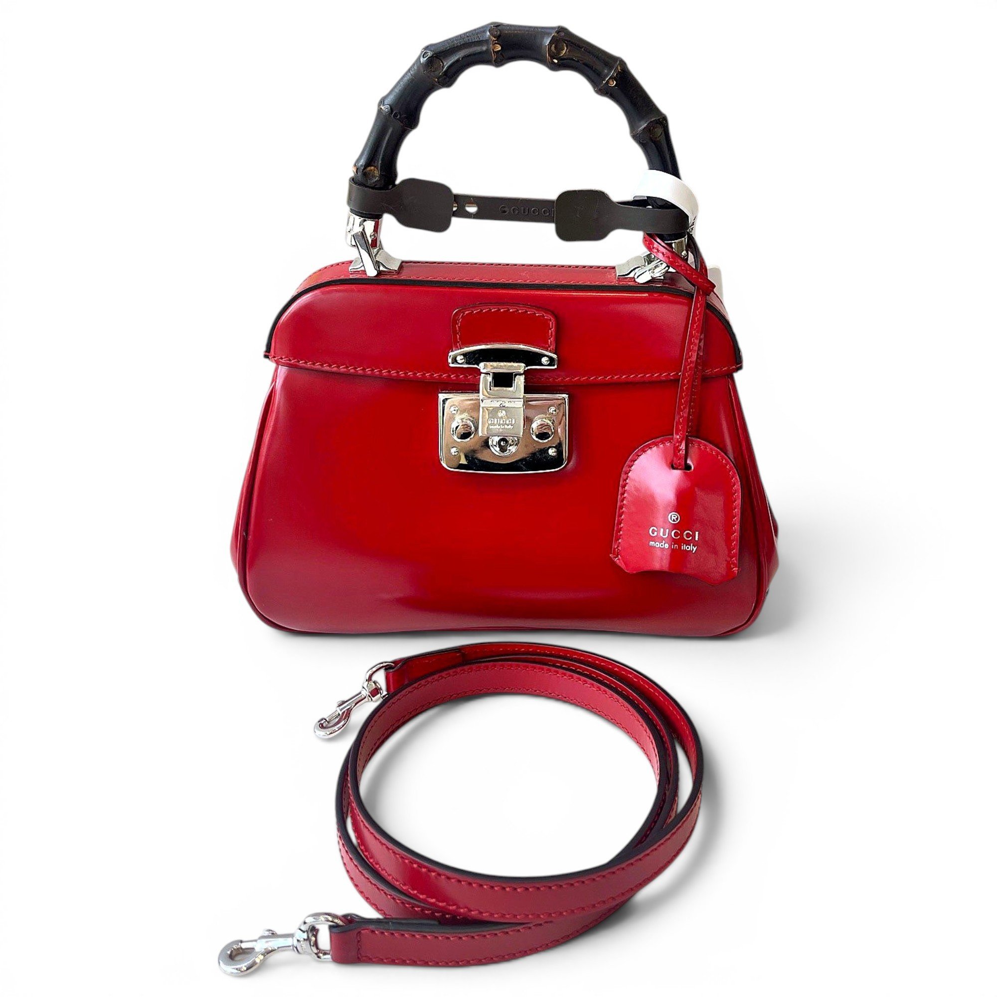 Lady Lock leather tote