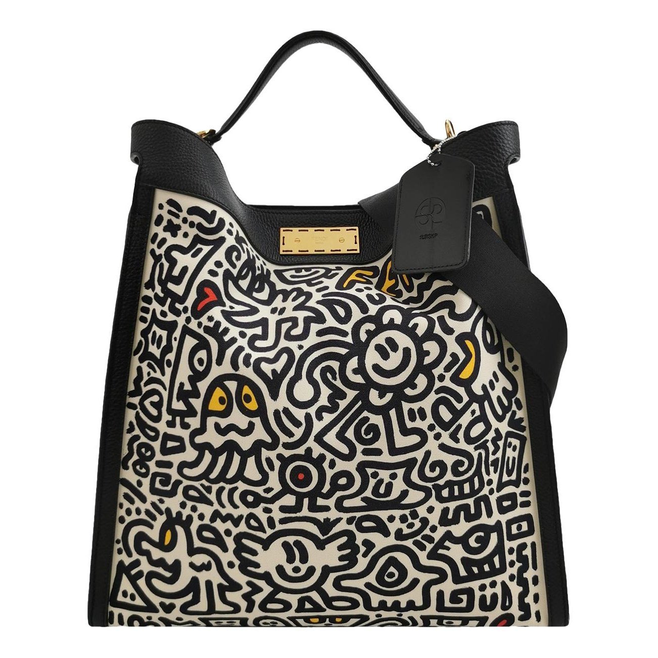 Peekaboo leather handbag