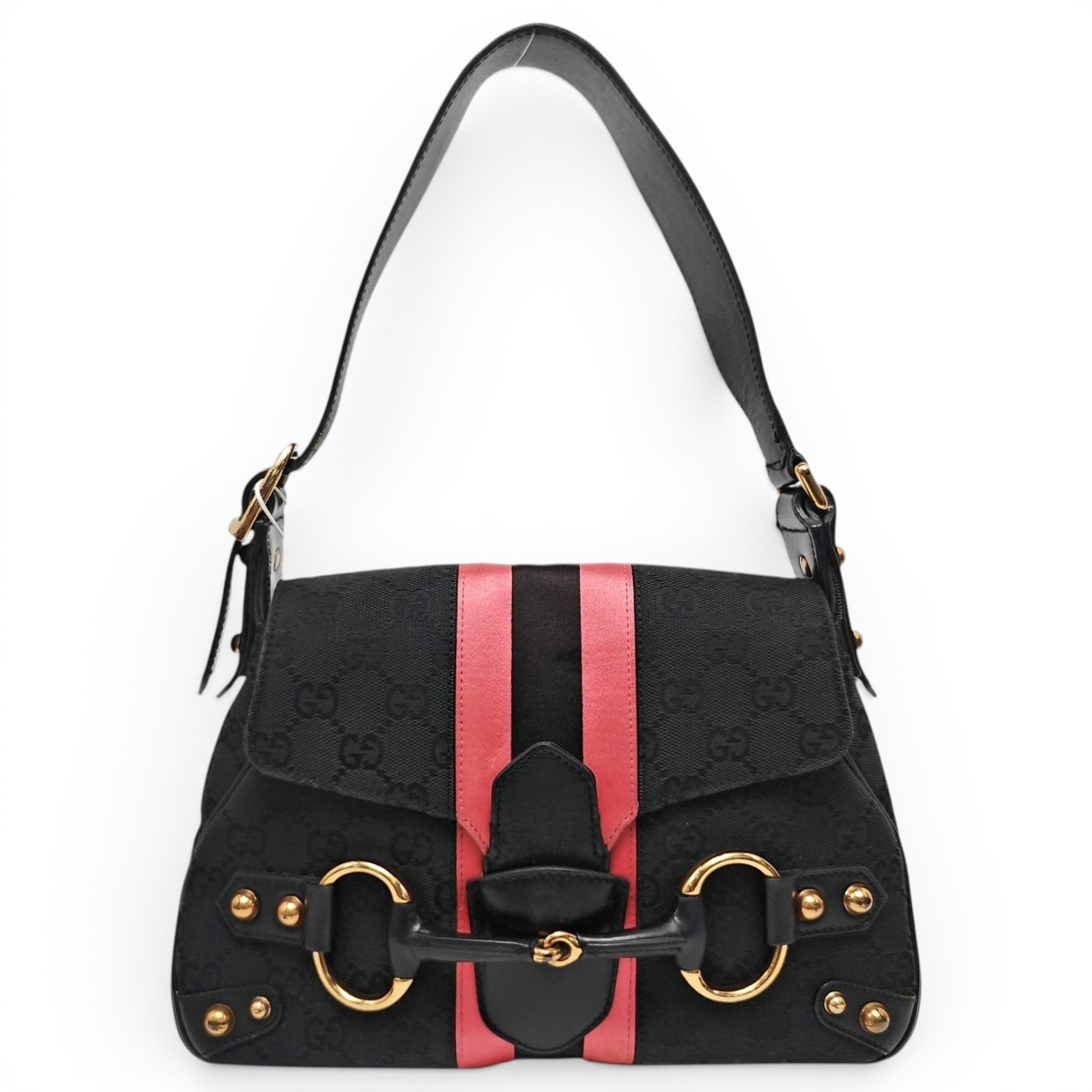 Horsebit Chain cloth handbag
