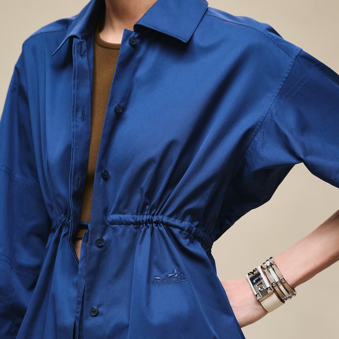Bleu Lagune Drawstring Shirt