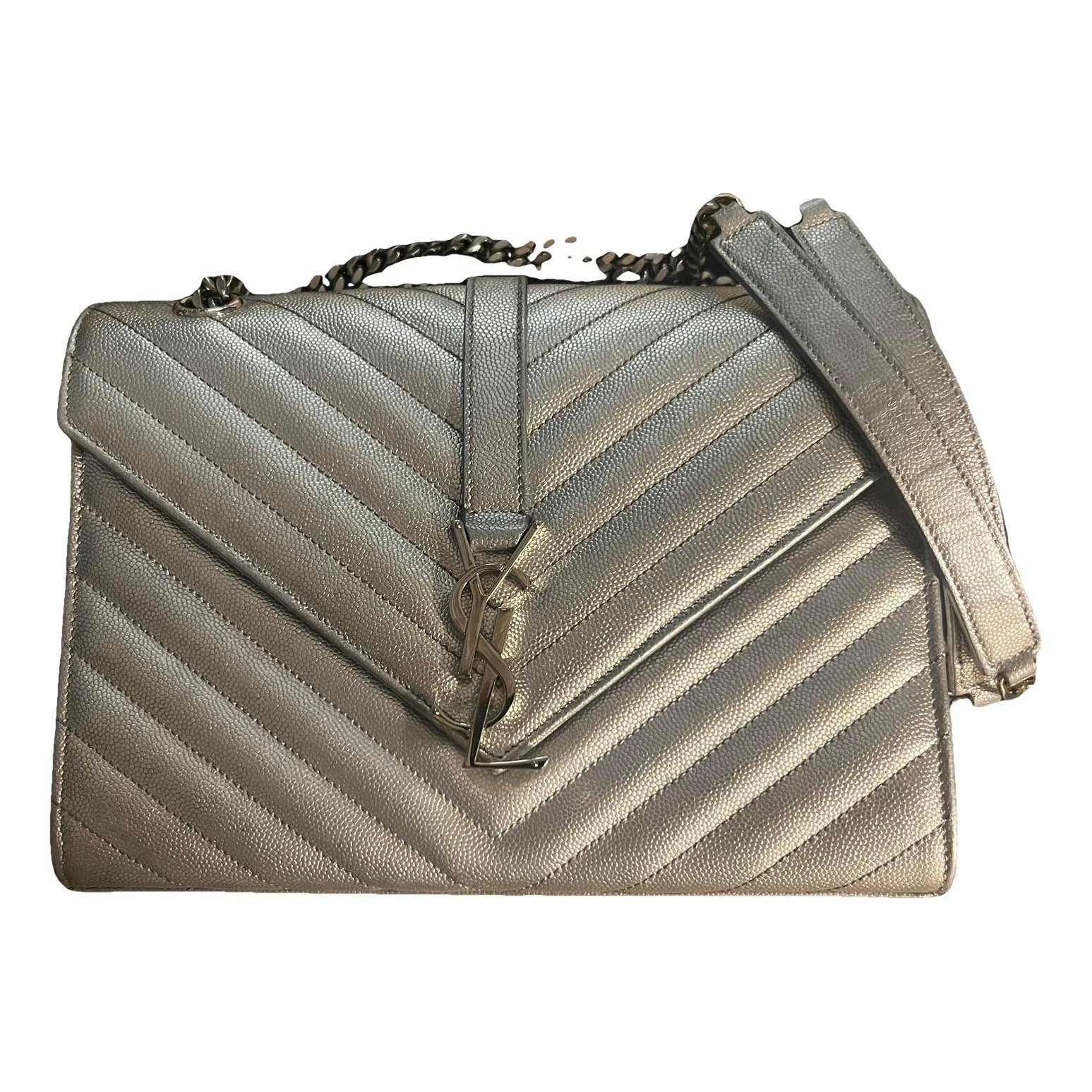 Envelope leather handbag