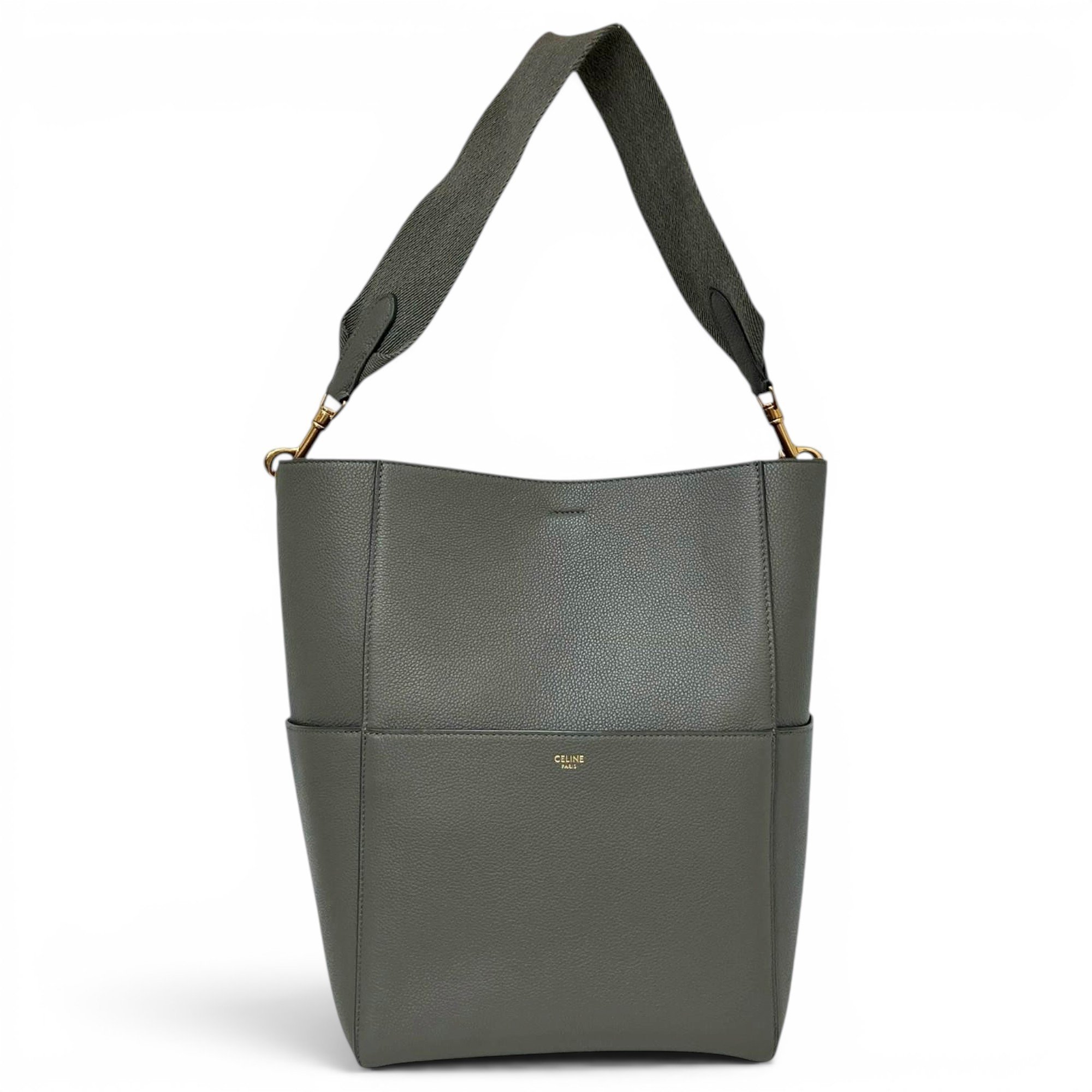 Seau Sangle leather handbag
