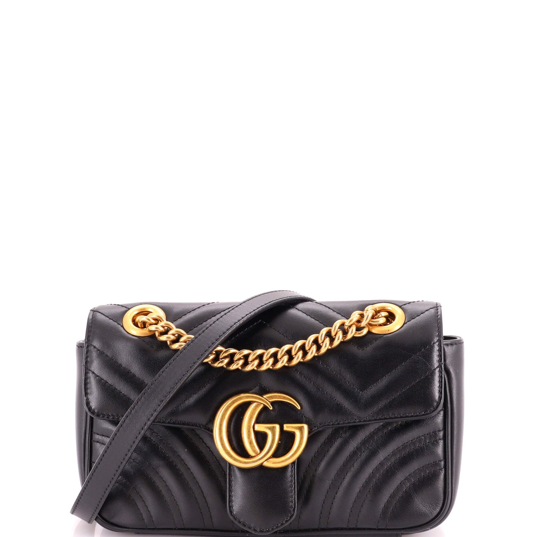 GG Marmont Flap Bag Matelasse Leather Mini
