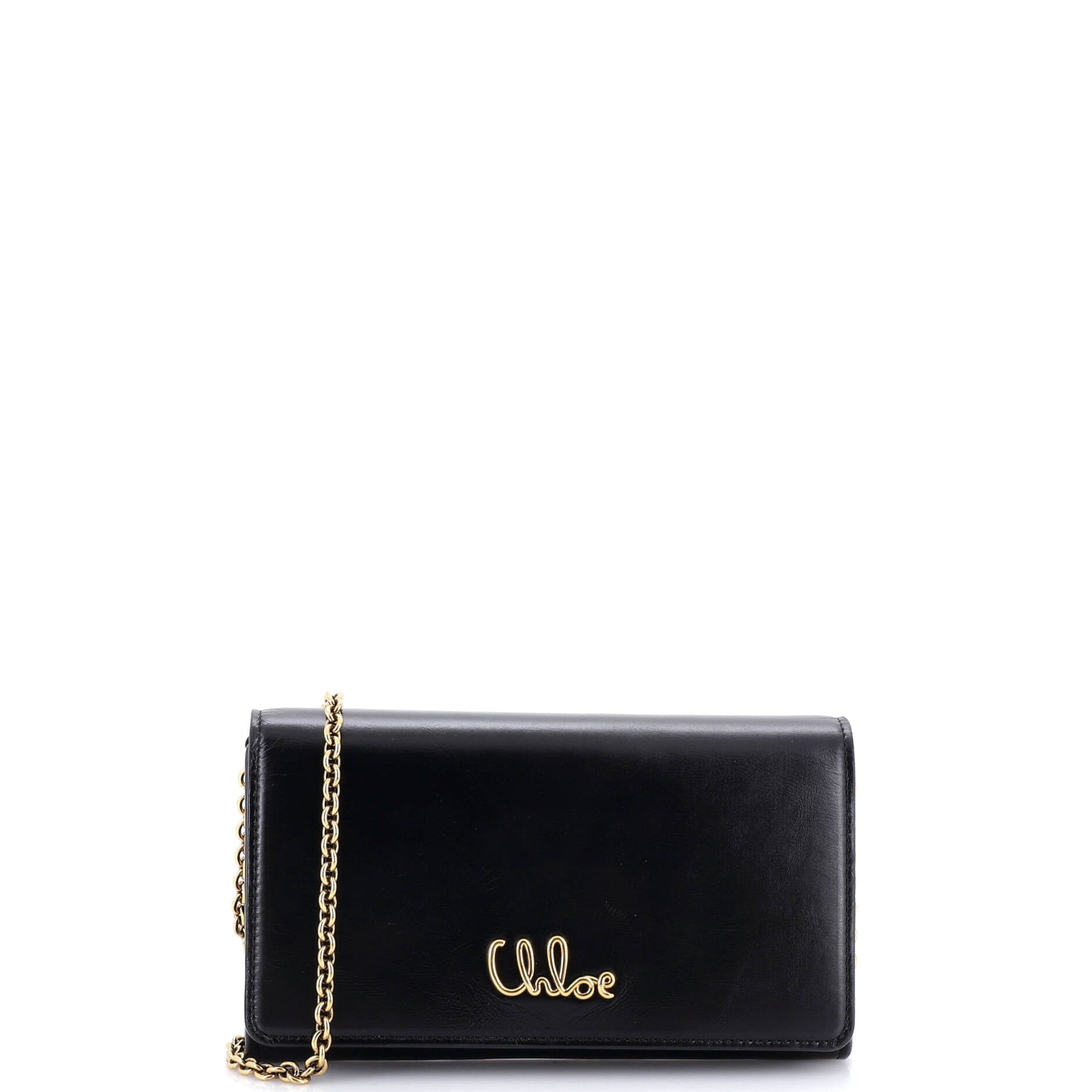 Iconic Flap Wallet on Chain Leather