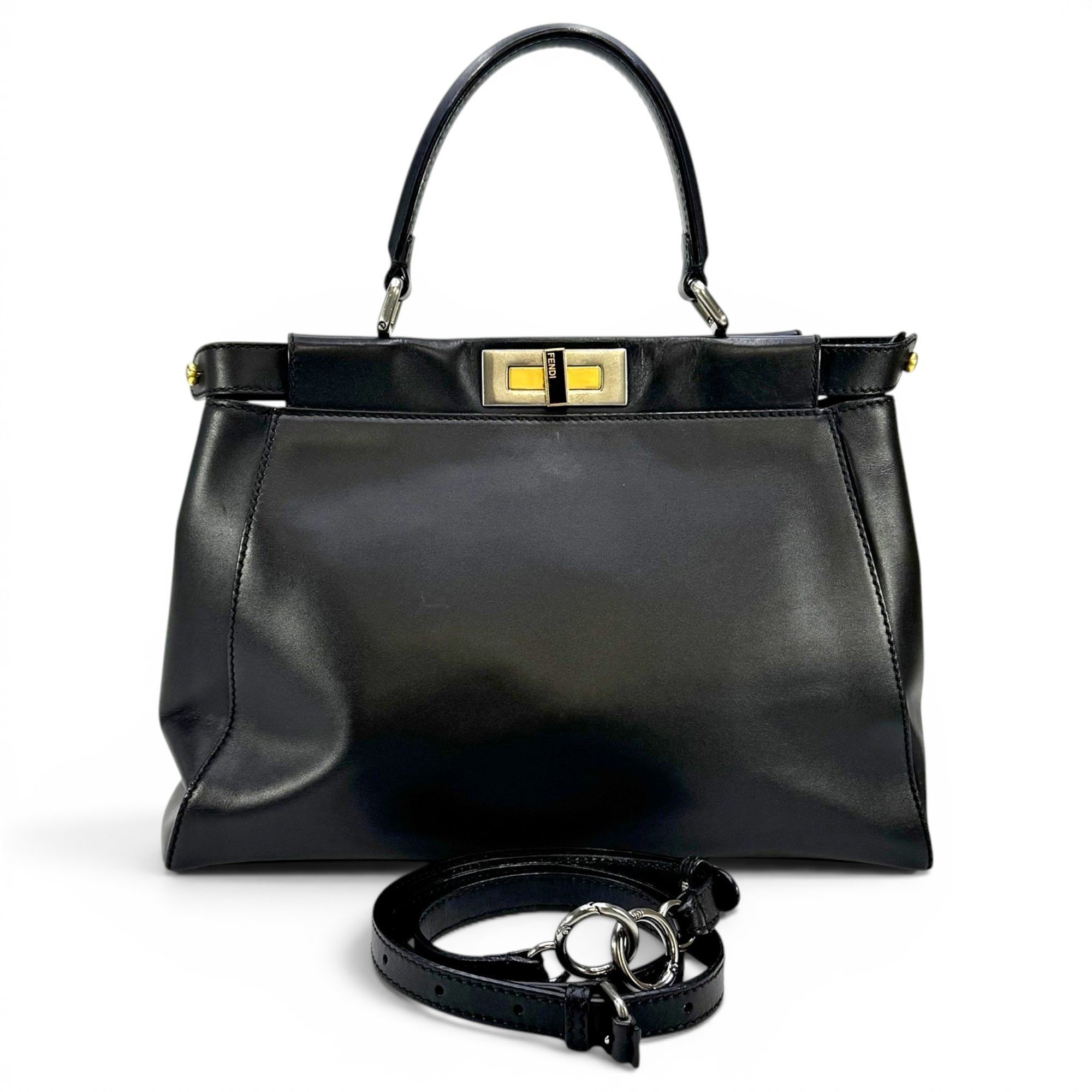Peekaboo leather handbag