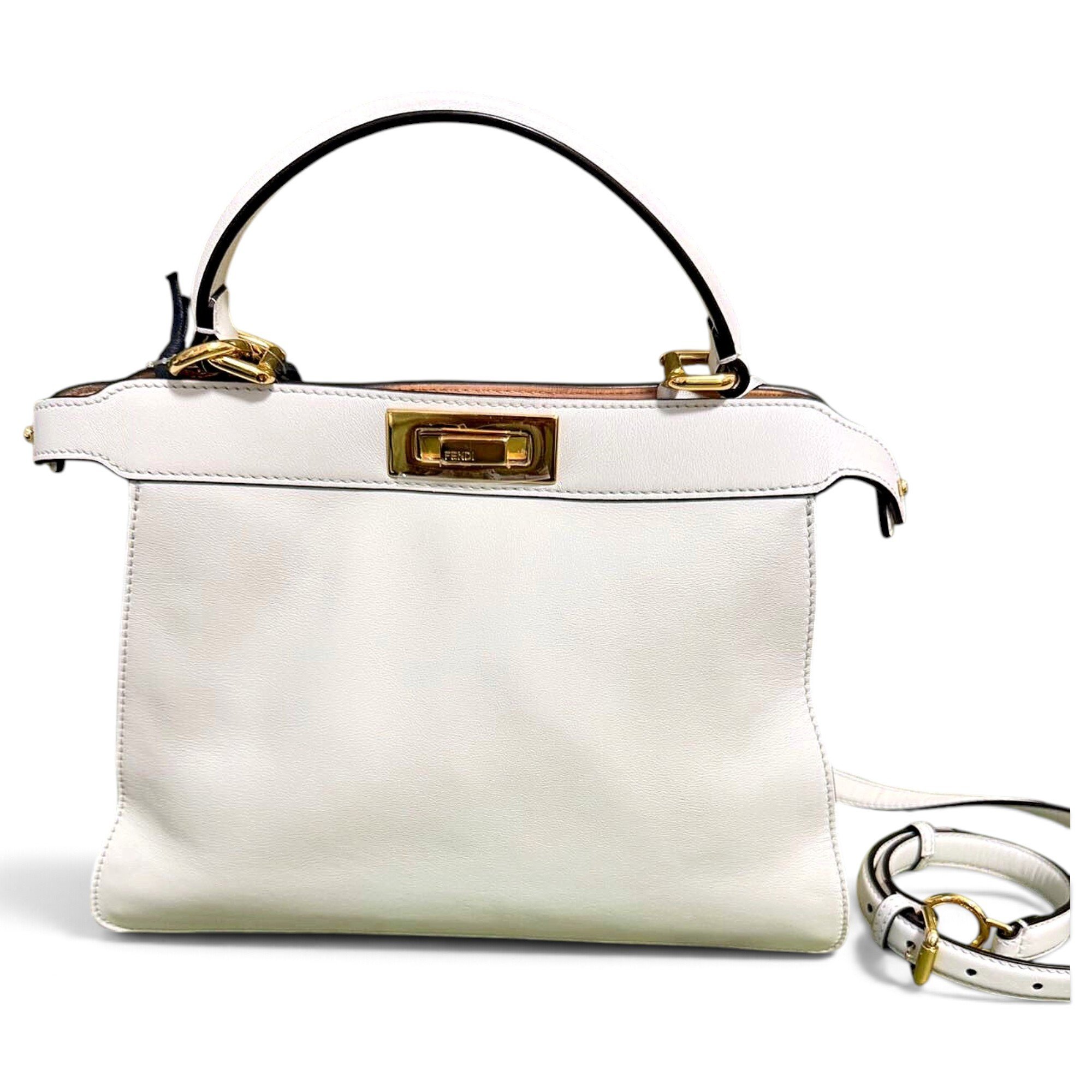 Peekaboo leather handbag