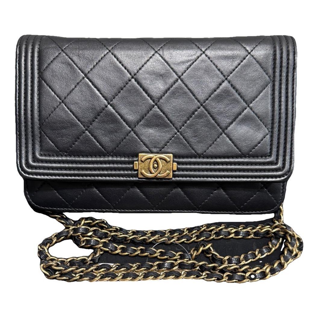 Wallet On Chain Boy leather handbag