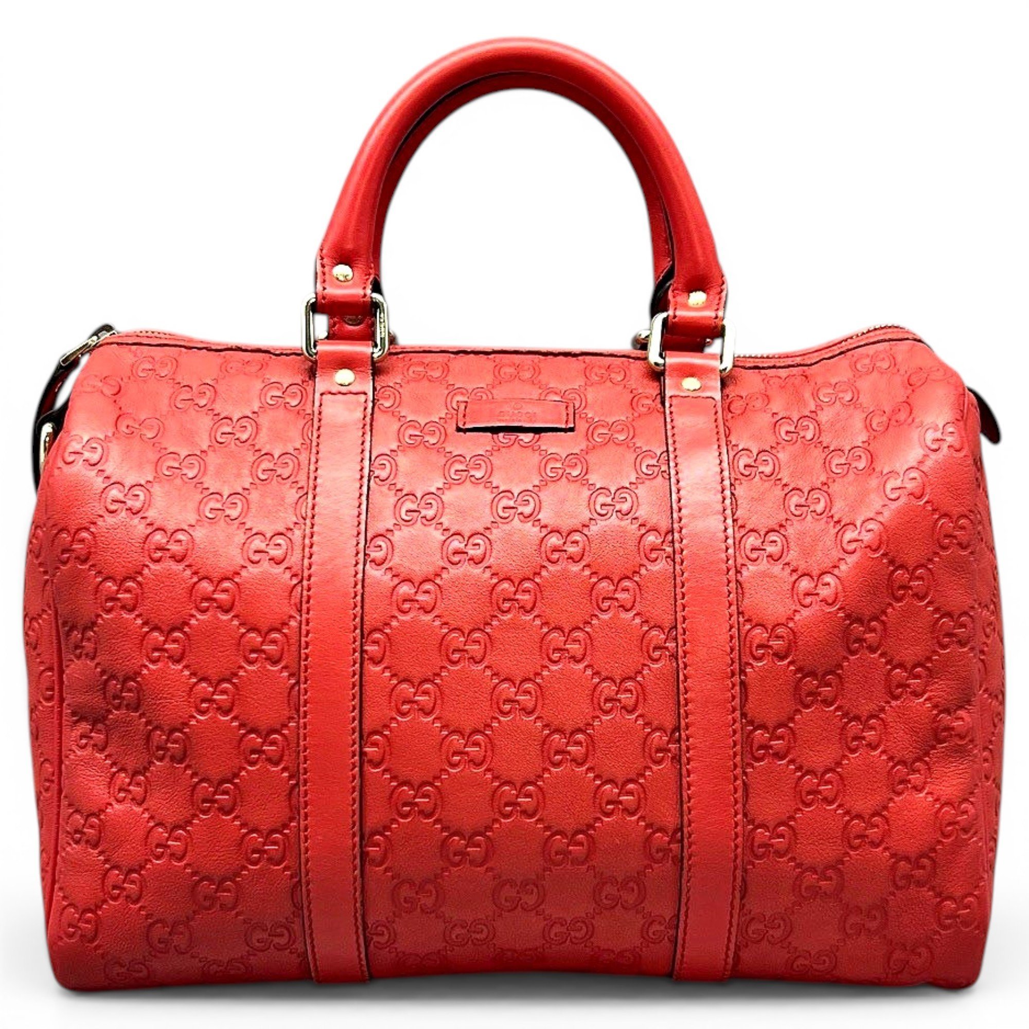 Boston leather bowling bag