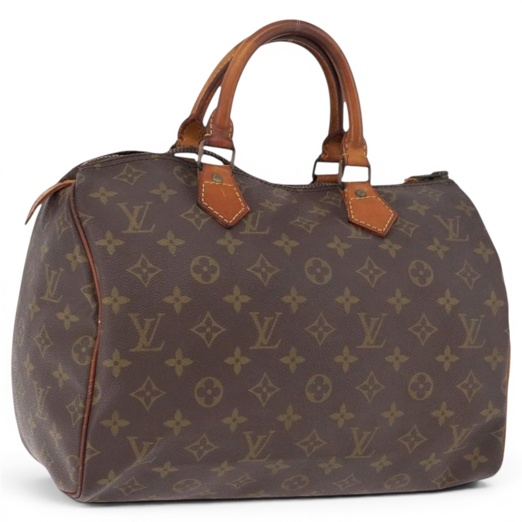 Speedy leather handbag