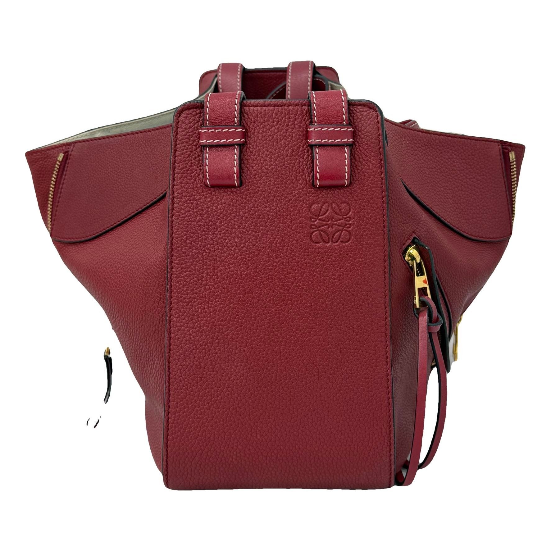 Hammock leather handbag