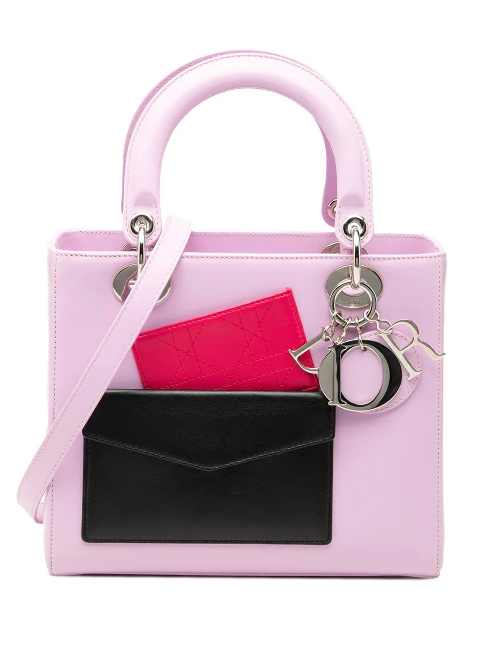 2014 Medium Calfskin Pockets Lady Dior satchel