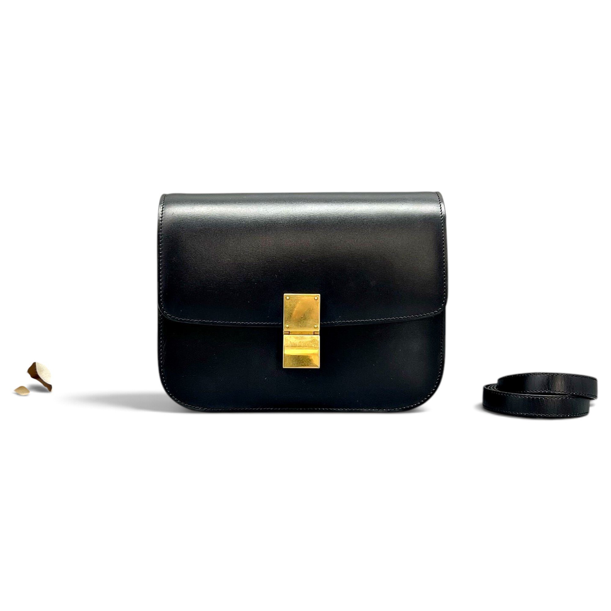 Classic leather crossbody bag