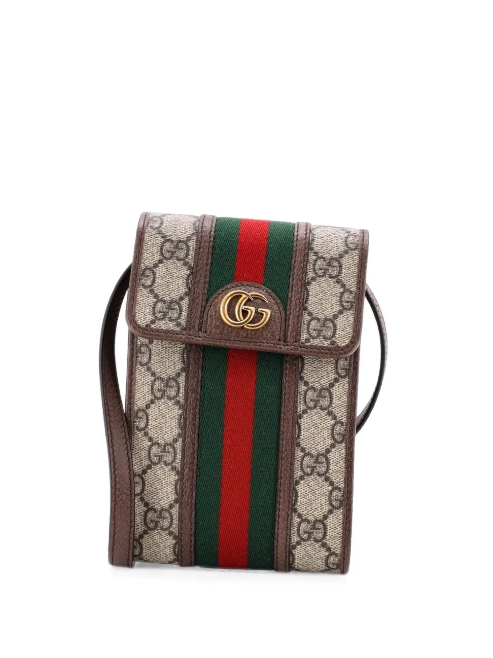 Ophidia Vertical Flap GG Coated Canvas Mini crossbody bag