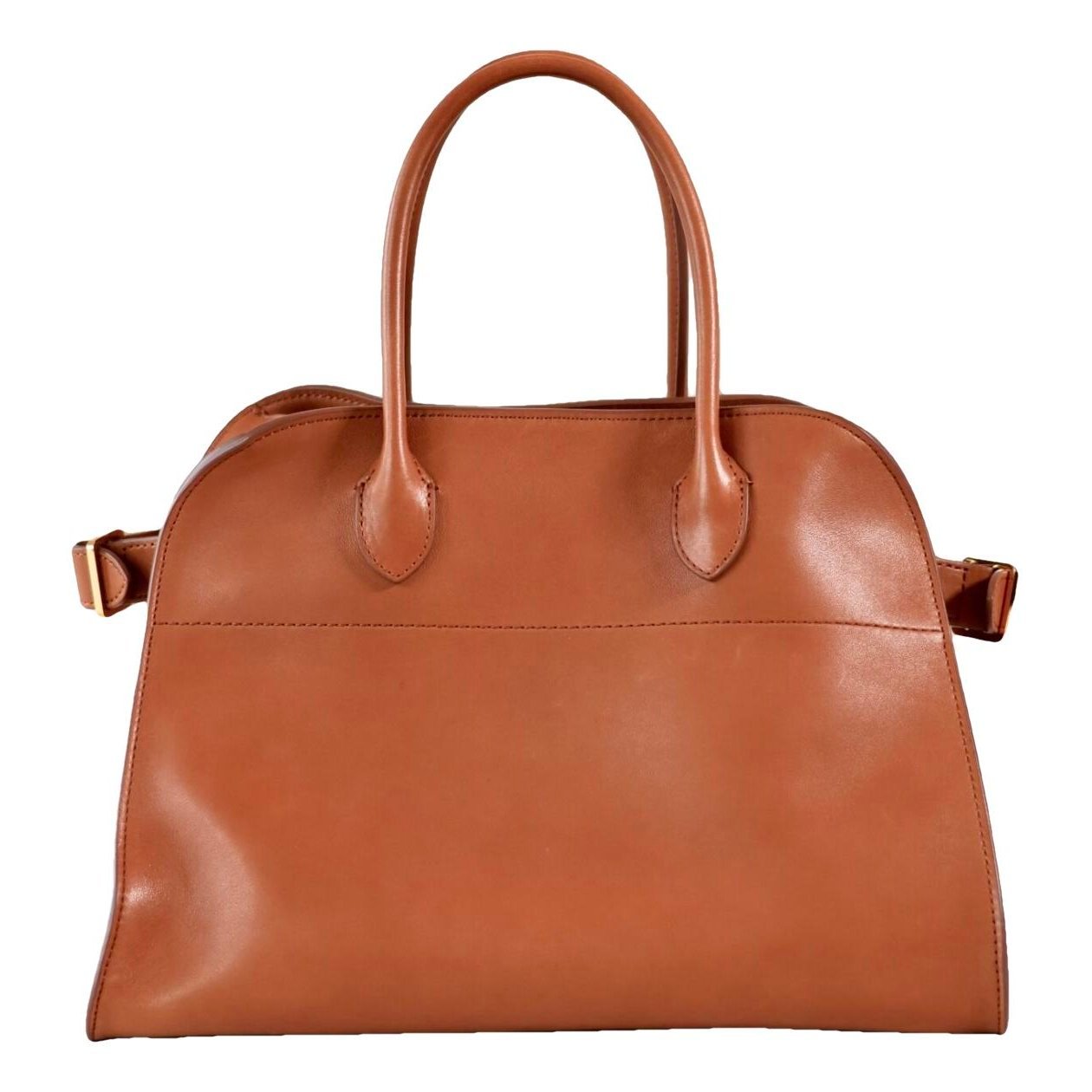 Margaux leather bowling bag