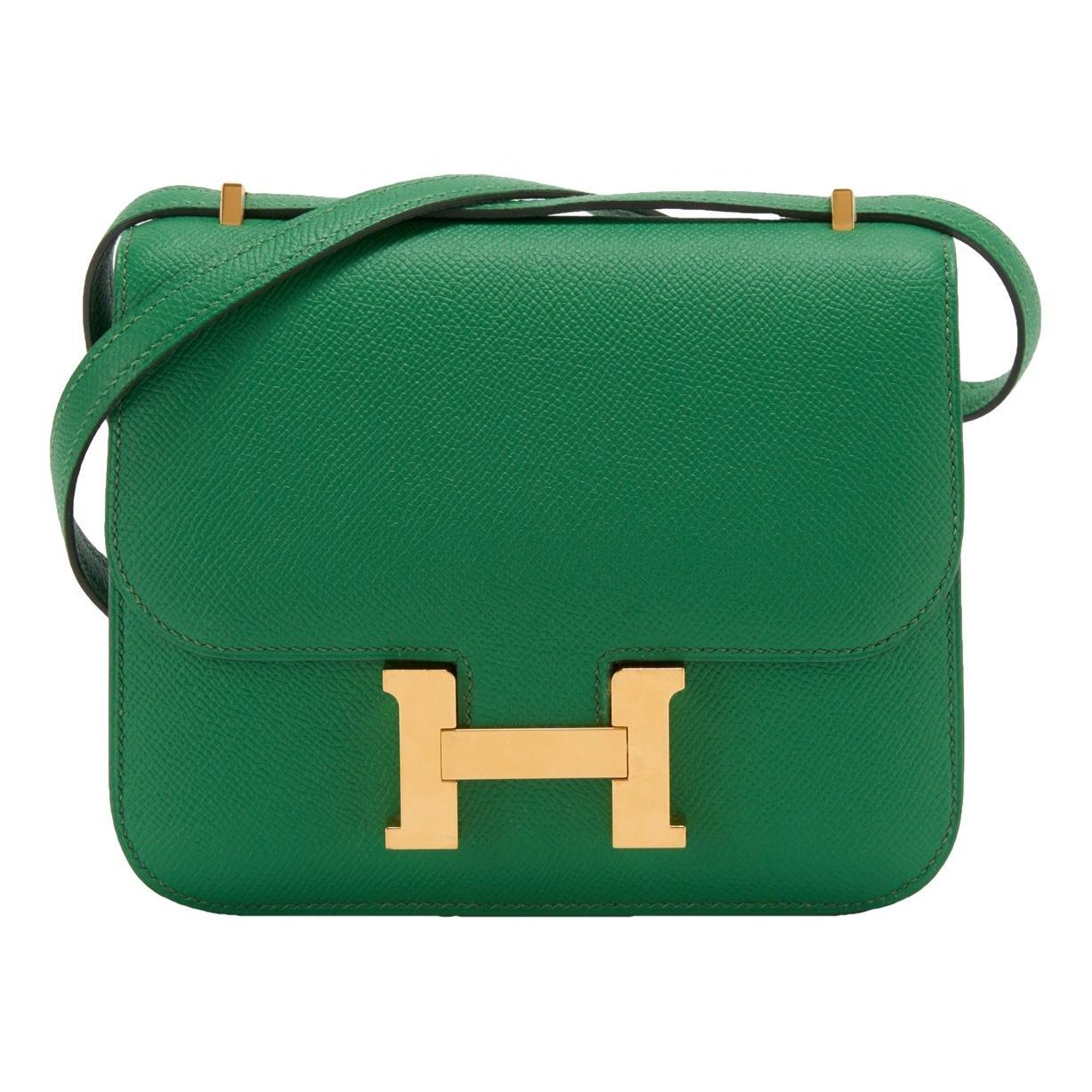 Hermes Constance Handbag Gold Epsom Leather
