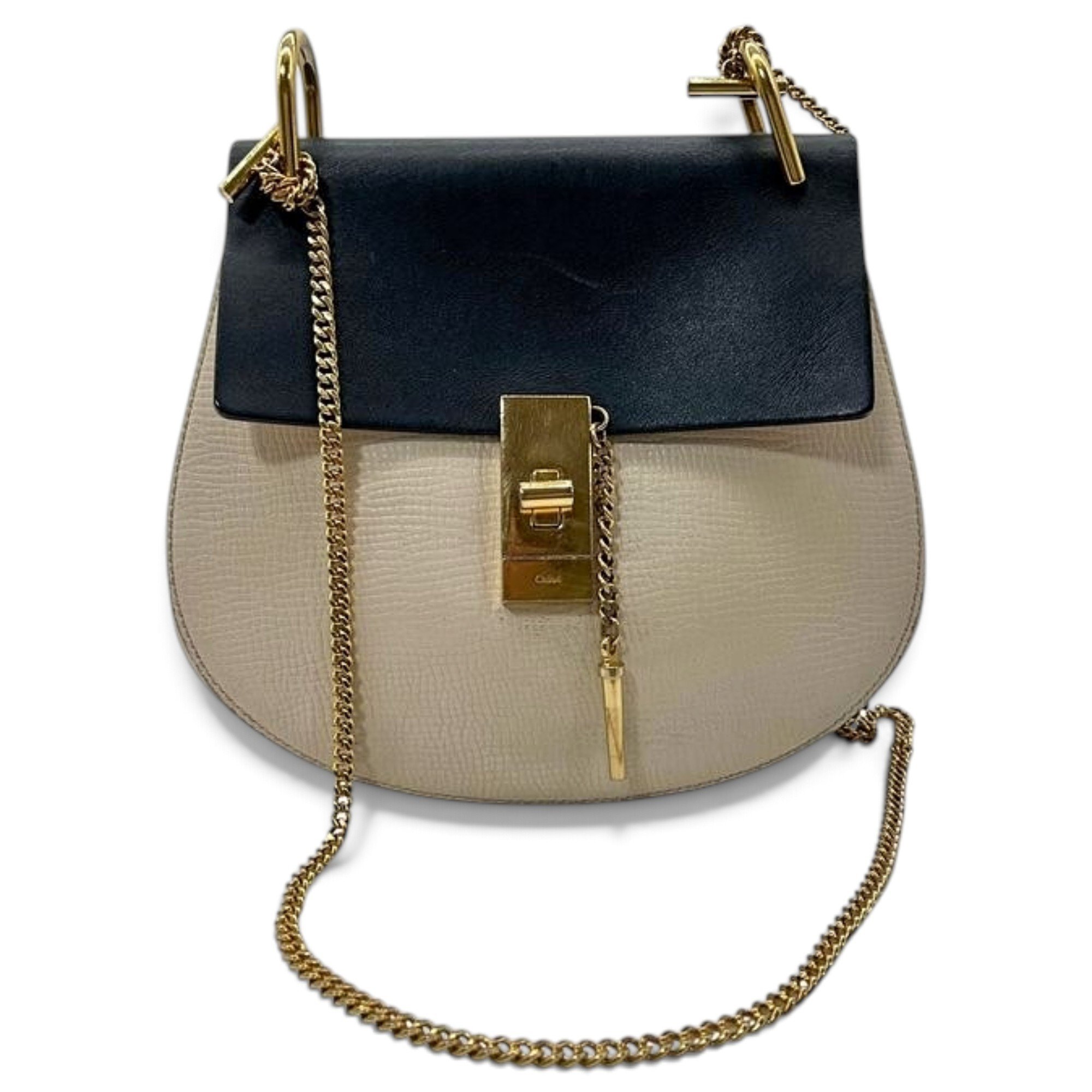 Drew leather handbag