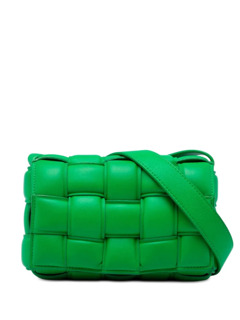 2012-2026 Small Nappa Intrecciato Padded Cassette crossbody bag