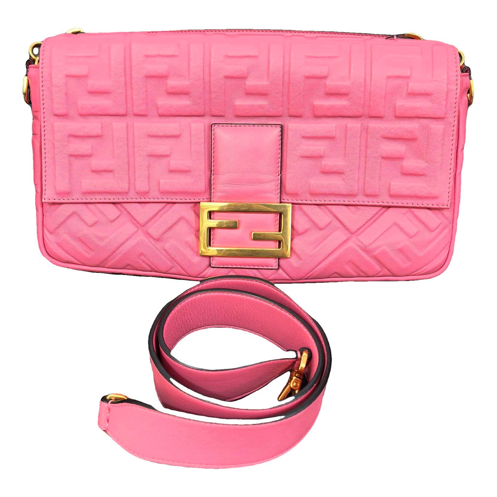 Baguette leather handbag