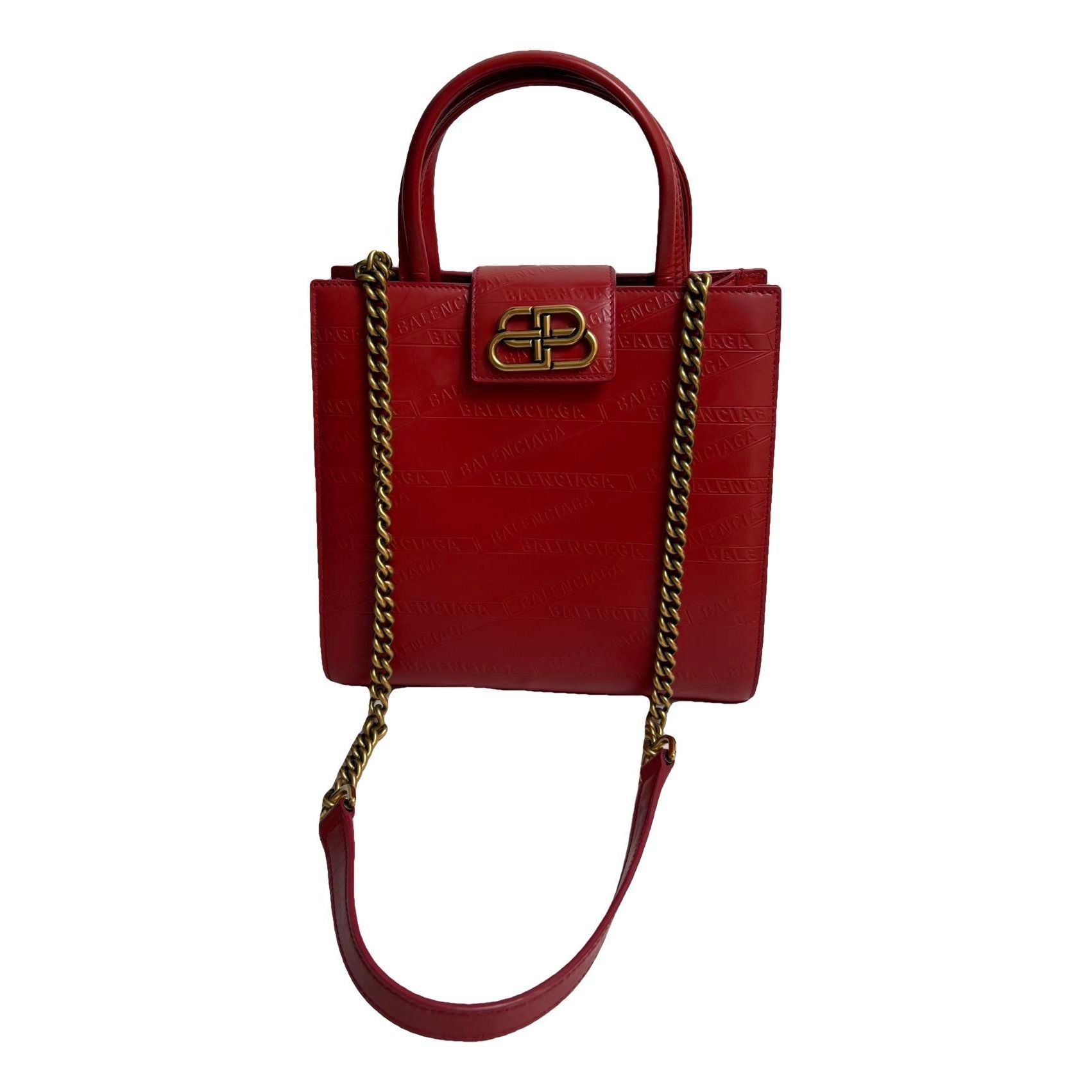 Sharp leather crossbody bag