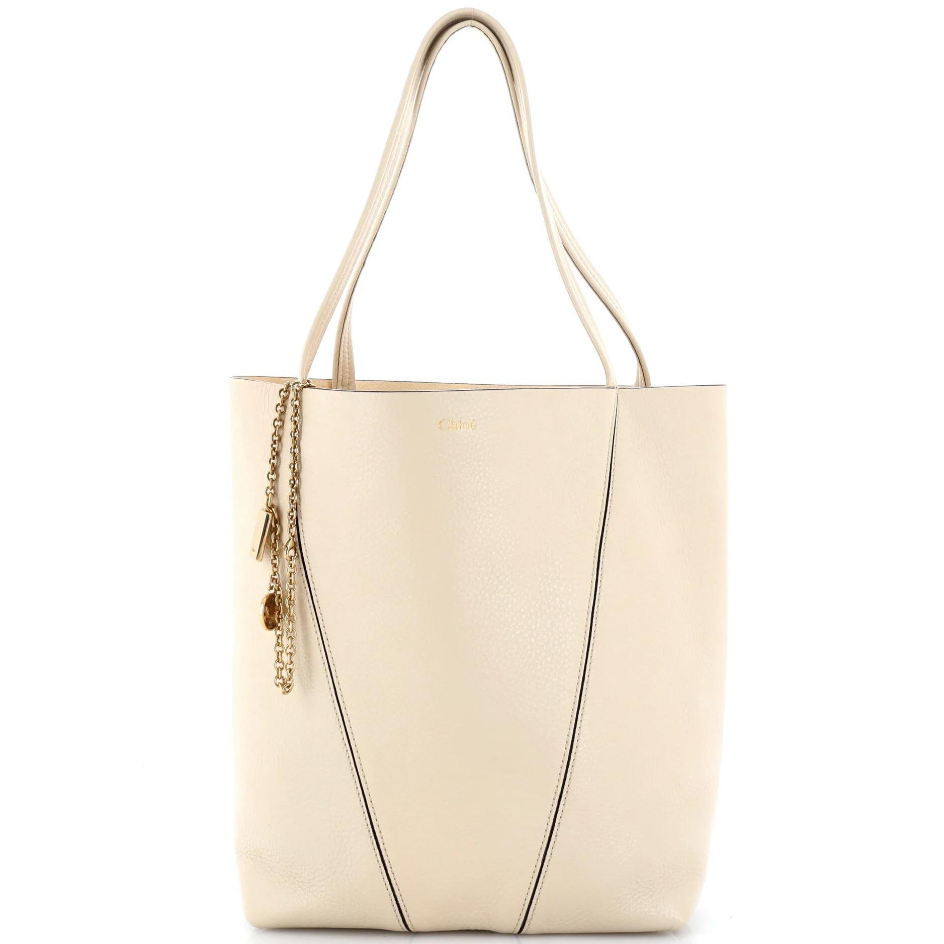 Leather tote