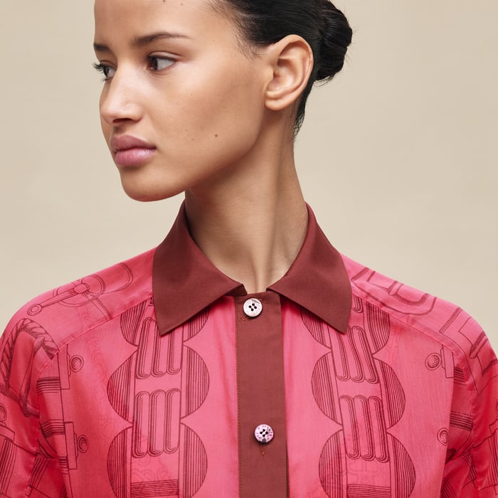 Rose Pivoine "Cahier Du Colporteur" Beach Shirt
